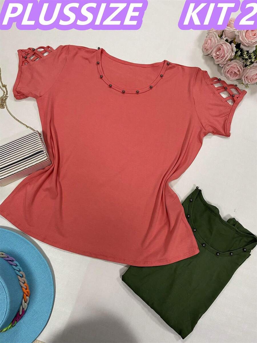 Women T-Shirts - 西瓜粉 - 查看 1