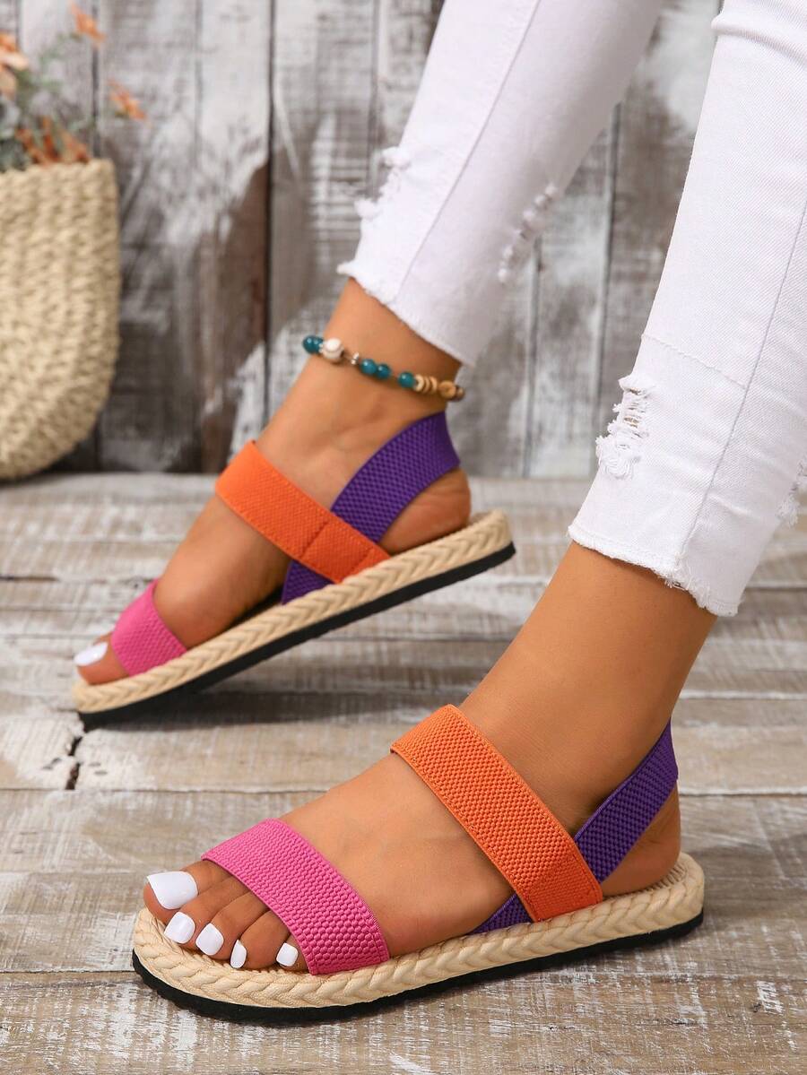 Ladies' Lightweight Foam Soft Bottom Slip-On Sandals With Strap, Comfortable And Breathable - Multicolor - View 1