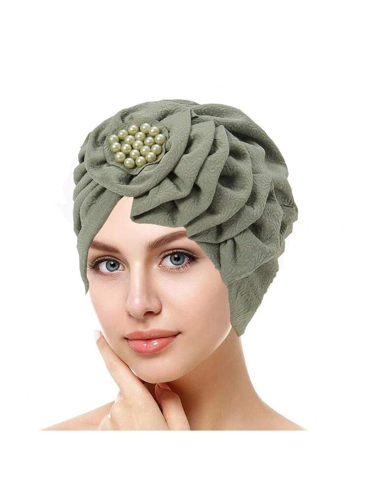 Copricapo Morbidissimo In Seta E Cotone Per Chemio E Perdita Capelli - Berretto Unisex Con Fodera Rasata, Strisce Viola, Taglia Unica