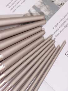 12pcs Champagne Gold Makeup Brush Set, Beginner Friendly Soft Bristles Universal Makeup Brushes,Brush Set,Makeup Brush Kit,Make Up Brush Set,Make Up Set Complete,Makeup Brush Set,Complete Makeup Kit,Brush Kit,Brushes Makeup Set,Makeup Gift Set,Set - Champagne - View 6