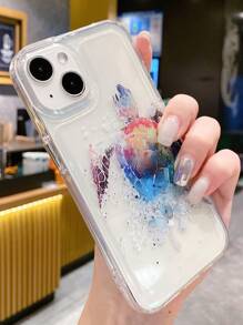 創意繪製的多色烏龜透明手機殼,適用於蘋果14promax - 彩色 - 查看 2