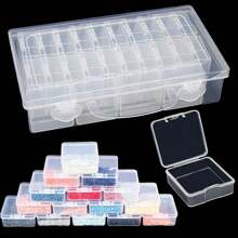 Caja De Almacenamiento De Cuentas De 24 Compartimentos - Blanco - Ver 1