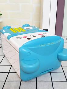 Alcancia Electronica Caja Seguridad Niños Clave Caja Fuerte - Azul - Ver 4