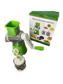 Picadora de Verduras, Cortador de Verduras Multifuncional, Corte en Bruto, Corte , Corte en Rodajas, Juego de Cortador de Verduras para Zanahoria, Patata, Nueces, Fruta y Ensalada - Azul - Ver 3