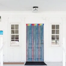 Door String Curtain, Wall Panel Fringe Window Room Divider Blind, Home Patio Bedroom Decorative Tassel Screen Ribbon Strings Strip Silver Thread Screen For Wedding Coffee House - one-size - View 6