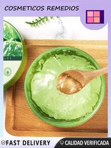 Crema de Aloes: Aloe Vera Soothing & Moisture Gel 92% para Cara y Cuerpo - Crema Corporal Hidratante y Calmante - Aloe Vera Natural - Crema Para La Piel - Cuidado Piel Nutritivo y Regenerador - Verde - Ver 1