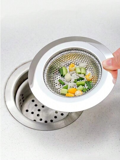 1pc Stainless Steel Sink Strainer For Kitchen Sink, Bathroom Floor Drain Cover Home Bathroom Decor Fall Decor Back To School