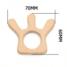 3pcs Beech Wood Beading Kit For Diy Crafts, Unpainted Jewelry Making, Animal Shaped Decoration - 3Pcs - View 40