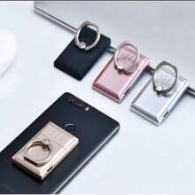 Electric Lighter With Rechargeable Cell Phone Holder Ring, GAS - 銀色 - 查看 2