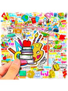 100 piezas Pegatinas feliz Día del Maestro adecuado para uso diario - Día del Maestro-2 - Ver 6