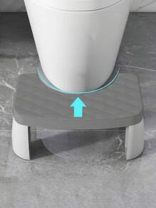 1 Pieza Taburete De Uso Doméstico Para El Baño, Taburete Antideslizante - Gris - Ver 4