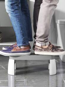 1 Pieza Taburete De Uso Doméstico Para El Baño, Taburete Antideslizante - Gris - Ver 3