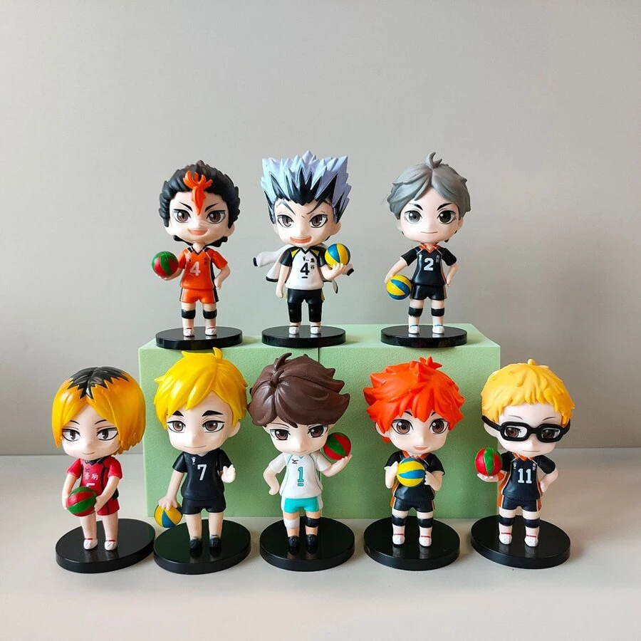Action Figure - Haikyuu!!: 8 PVC Editions Of Volleyball Players - 灰色 - 查看 1