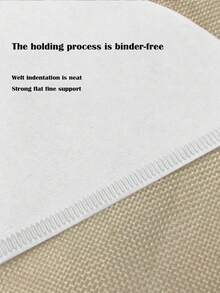 1pc Wooden Pulp V-shaped Cone Coffee Filter Paper For Home Drip Coffee Brewing - White - View 4