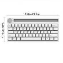 AJAZZ K620T wireless mechanical keyboard dual-mode hot gaming office 4400mAh large capacity battery long-lasting blue switch black - Black - View 11