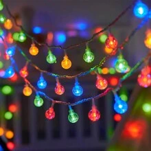 Led Fairy Lights For Decoration In Outdoor Camping & Gathering, Tent Lighting, Caravan Lighting, String Lighting, Christmas Lighting, Twinkle Lights Christmas Decor Christmas Gift Thanksgiving Christmas Tree Decor Ornaments Christmas Light Bedroom Decor Home Decor Party Decor Holiday Festival Room Decor - Multicolor - View 6