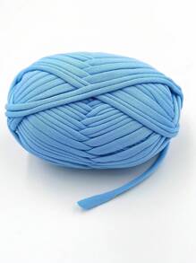 1pc Cloth Strip Handmade Braided Diy Bag, Toy, Shoe, Carpet, Storage Basket Weaving Thread - Teal Blue - View 4
