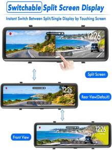 Hd Car Dash Cam, 2.5k Front Camera + 1080p Rear Camera, Wifi App Supported, Suitable For Any Vehicle, 170 Degree Wide Angle, Maximum Support 128gb