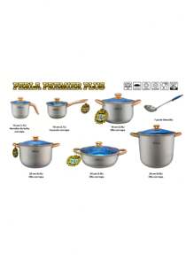 Batería De Cocina 13 Piezas Perla Premier Plus De Acero Inoxidable - Gris - Ver 3