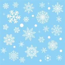8 Blätter, 152 Stück/Set Schneeflocken Fensteraufkleber, Winterdekoration für Tür, Schrank, Glashintergrund, Aufkleber, Wandtattoo, Vinylaufkleber für Heim-Dekoration, Frühlingsdekoration erfrischen Ihr Zuhause, Ramadekoration Aufkleber