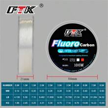 FTK 100m fishing line rope nylon nylon fake carbon monofilament carp fishing line