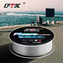 FTK 100m fishing line rope nylon nylon fake carbon monofilament carp fishing line