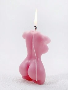 1入組女士形香氛蠟燭盒裝，適合房間、桌面裝飾或作為送給朋友禮物 - 粉色 - 查看 6