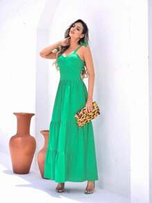 Women Dresses - 綠色 - 查看 5