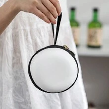 Cute Panda Design Portable Single-person Outdoor Travel Tea Set With Teapot And Cup, Gift Set - White - View 2