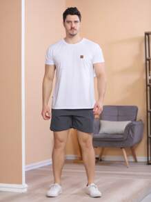 Men Shorts - 深灰色 - 查看 1