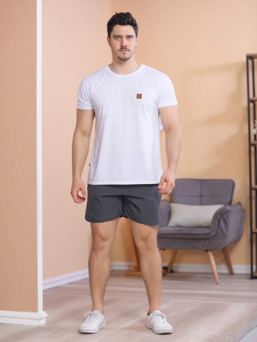 Men Shorts - 深灰色 - 查看 1