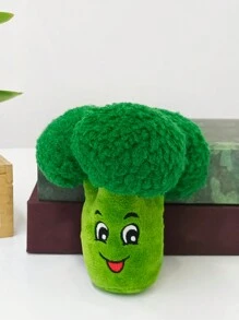1pc Green Broccoli Plush Toy, Cute Home Decoration Gift - Green - View 1