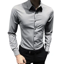 Men Shirts - 淺灰色 - 查看 2