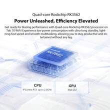 Blackview 10英寸安卓13平板電腦tab 70 Wifi,6g（3+3擴展）+64gb / Tf 1tb,四核心,1280×800高清+ips屏幕,6580mah,8mp + 5mp相機,wi-fi 6,屏幕記錄,bt5.0,經gms認證的美國平板電腦 - Twilight Blue - 查看 8