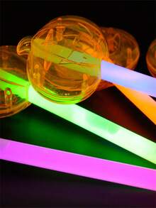 萬聖節南瓜形多色發光棒,夜間派對禮物 - 彩色 - 查看 6