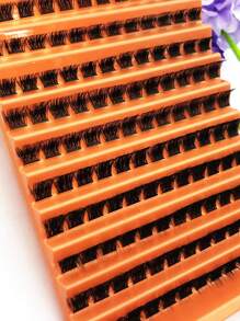 120pcs Handmade Crossed Fluffy False Eyelashes, Suitable For Diy, Daily Makeup, Can Be Cut Into Small Pieces - View 2