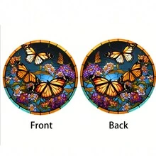 1pc Butterfly Pattern Acrylic Ornament for Wall Window Decor,  Home Decorations - Multicolor - View 7