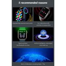 IWO 14 Series 8 T900 Pro MAX L Smartwatch Heart Rate Monitor Multi Bluetooth Call Men Women Destination - Black - View 4