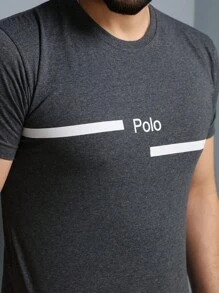 Men T-Shirts - 深灰色 - 查看 3