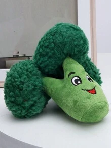 1pc Green Broccoli Plush Toy, Cute Home Decoration Gift - Green - View 3