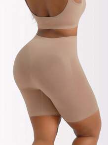 Women's Seamless High Waist Tummy Control Shapewear Panties, Body Shaper To Slim Stomach And Lift Buttocks - Apricot - View 5