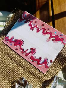 Strawberry Jam Pattern Decorative Tape For Planner - Red - View 4