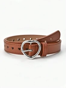 3pcs Simple Heart Shaped Belts For Girls - Multicolor - View 2