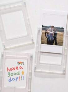 1pc Mini Message Card Refrigerator Magnet Best Gifts Birthday - White - View 3
