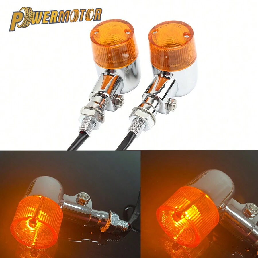 PowerMotor 機車轉向燈，適用於哈雷、鈴木、川崎等品牌，適用於2000-2023年款式