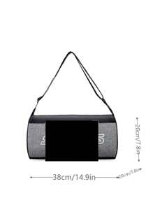 1pc Unisex Cilindrische Oxford Doek Bedrukte Schouder Crossbody Reistas