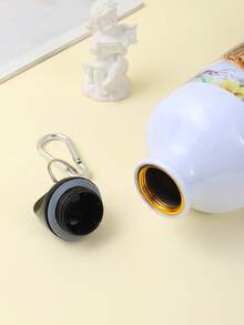 1只750毫升個性化動物圖案輕量鋁製水瓶,帶螺旋蓋,適合健身、戶外運動、攀登、騎行、旅行、徒步旅行,贈品及大容量杯子附帶。