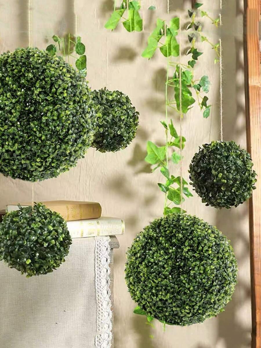 1PC green artificial grass ball artificial plant decoration ball green