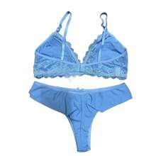 Women Sexy Lingerie - Baby Blue - View 5