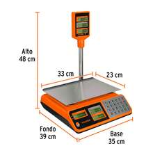 Multifunction Electronic Scale With Turret 40 Kg Base-40t 100871 - Orange - View 5